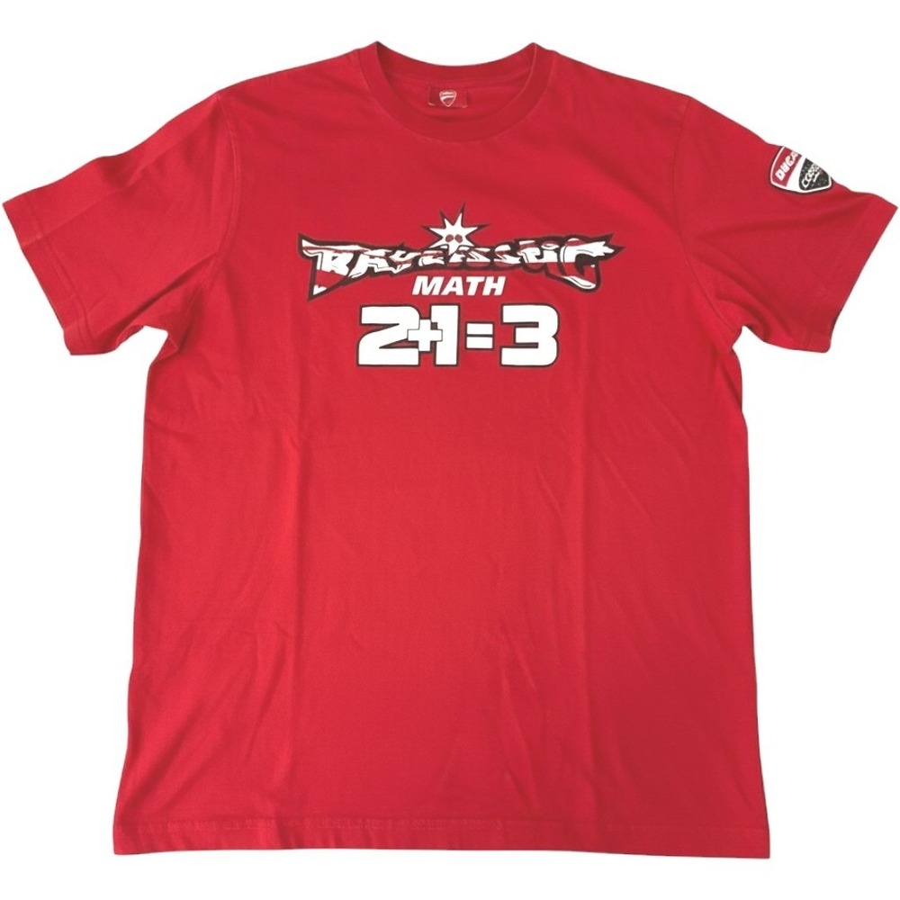 Ducati Corse Racing T Shirt Mens Medium Red Graphic Motorcycle MotoGP Cotton Tee